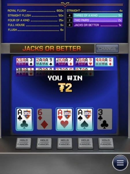 Video Poker Móvel