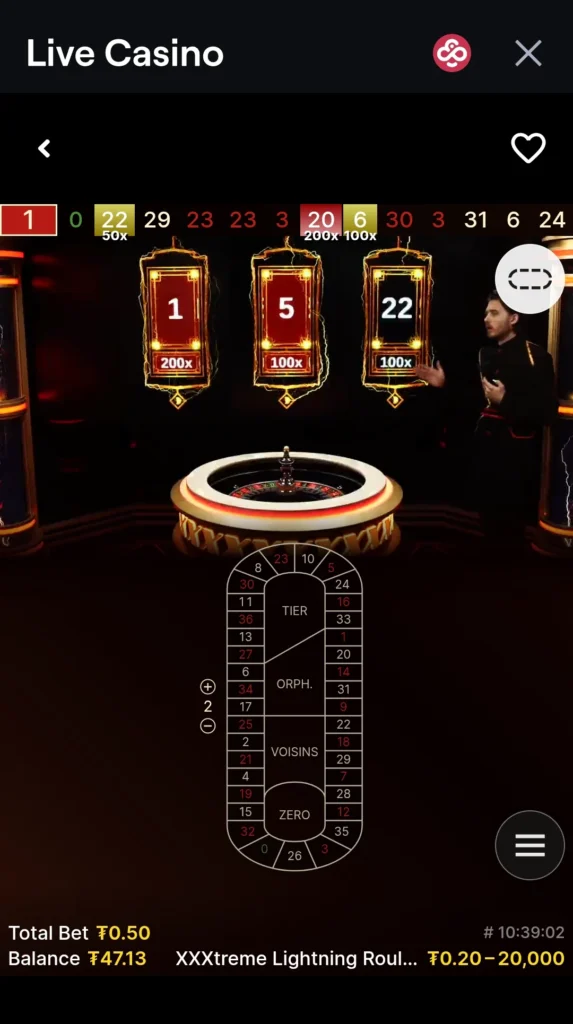 Jogos com dealer ao vivo