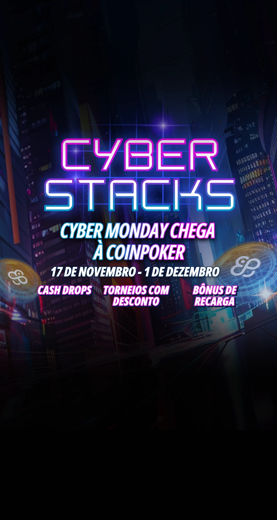 CoinPoker Cyber Stacks: Promoções da Black Friday e Cyber Monday