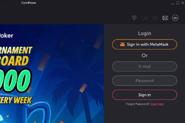 1. Faça login na sua conta