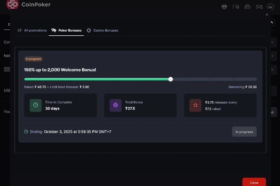 Bônus de Dinheiro Real e Cashback Semanal