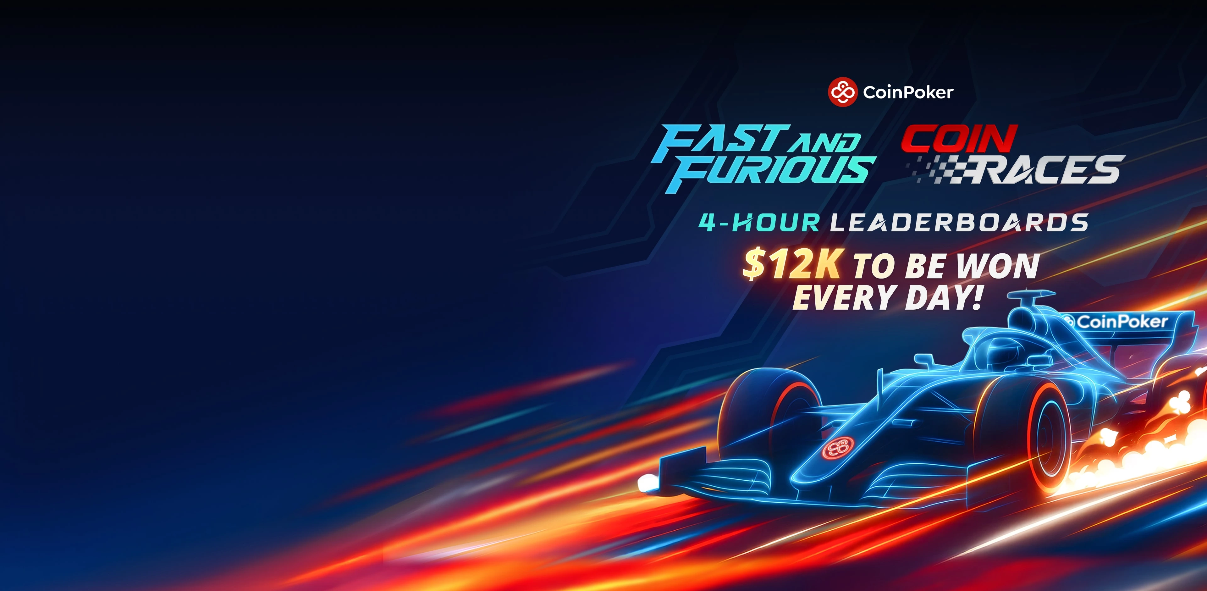 CoinRaces: Nossos US$ 12.000 Diários em Rankings de Cash Game