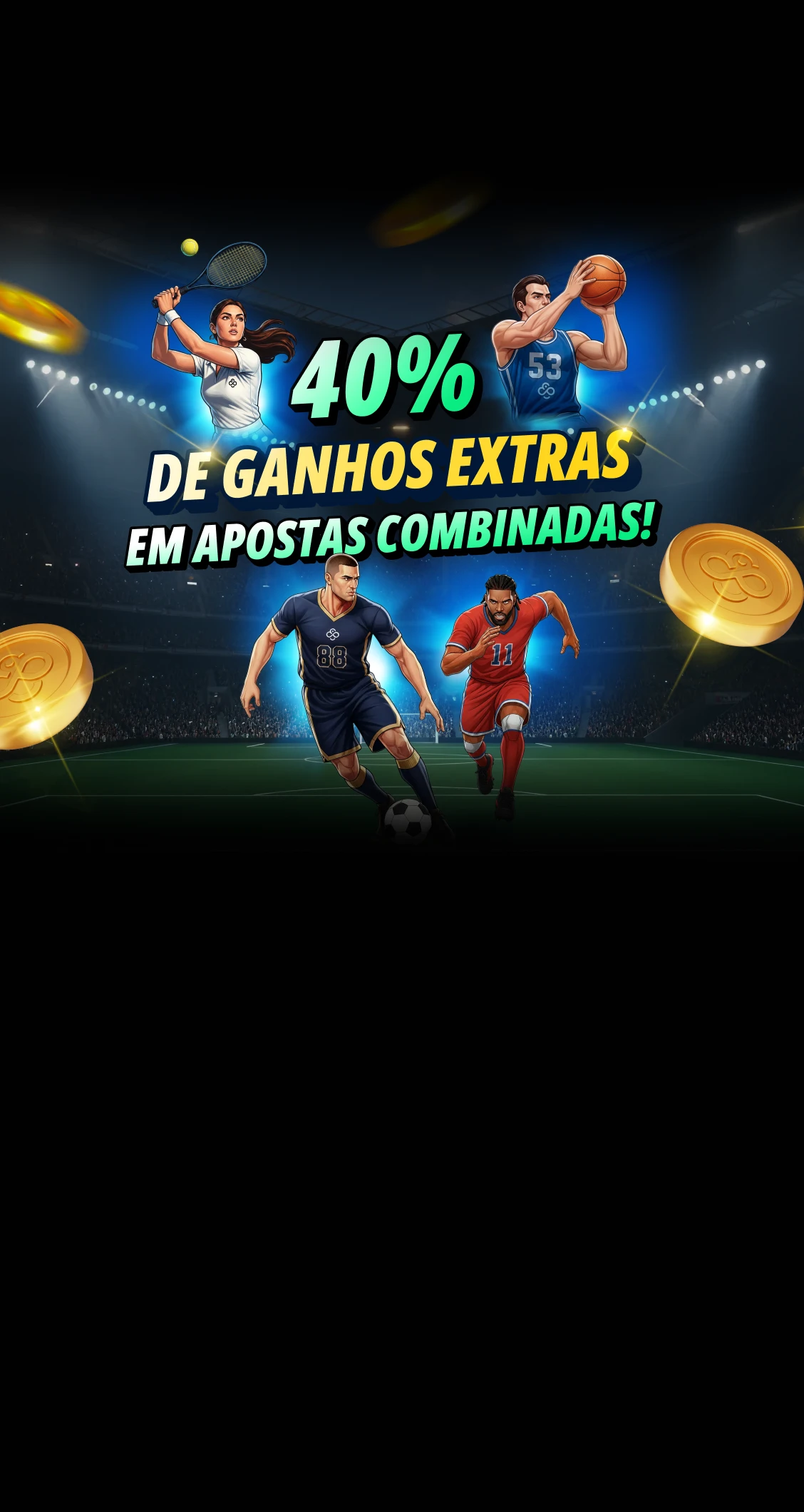Apostas esportivas - Incremento em Apostas Combinadas