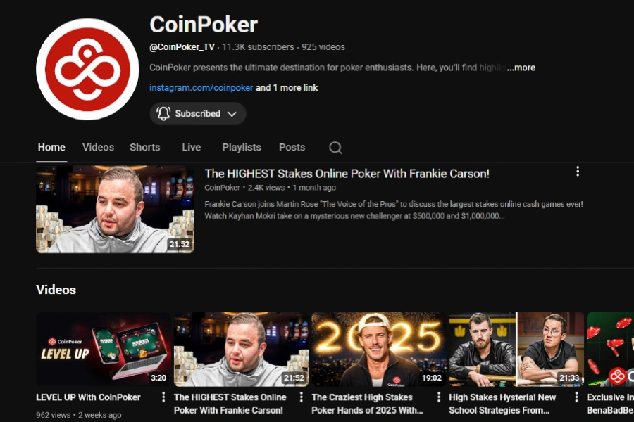 Transmissões ao vivo