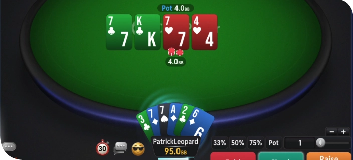 Jogue partidas de poker