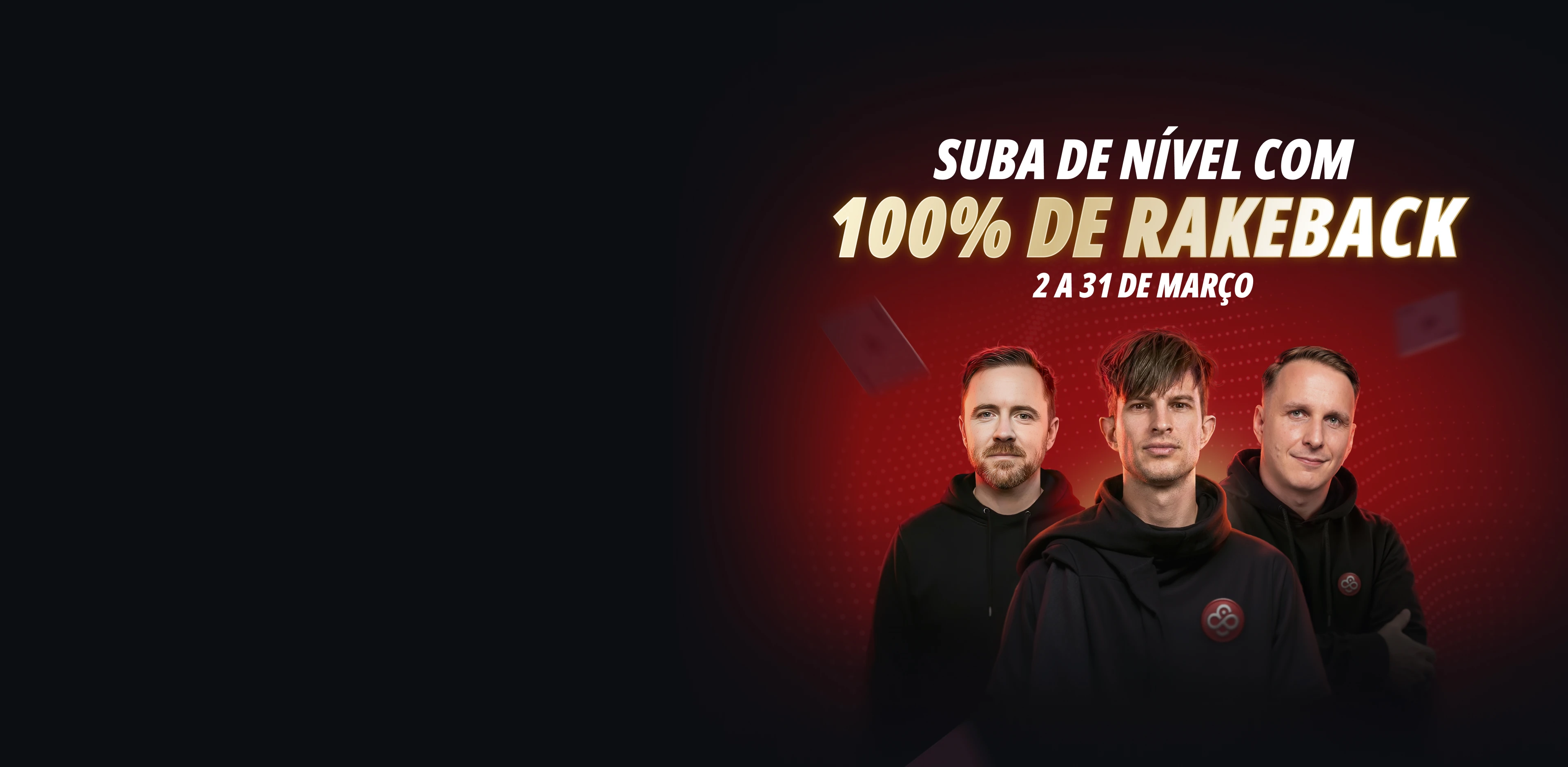 100% Rakeback na CoinPoker:<br />
Devolvemos todo rake pago em março