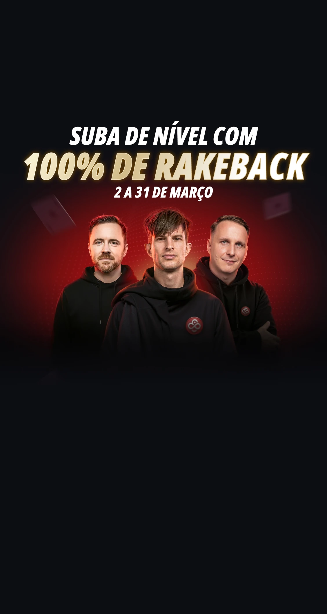 100% Rakeback na CoinPoker:<br />
Devolvemos todo rake pago em março