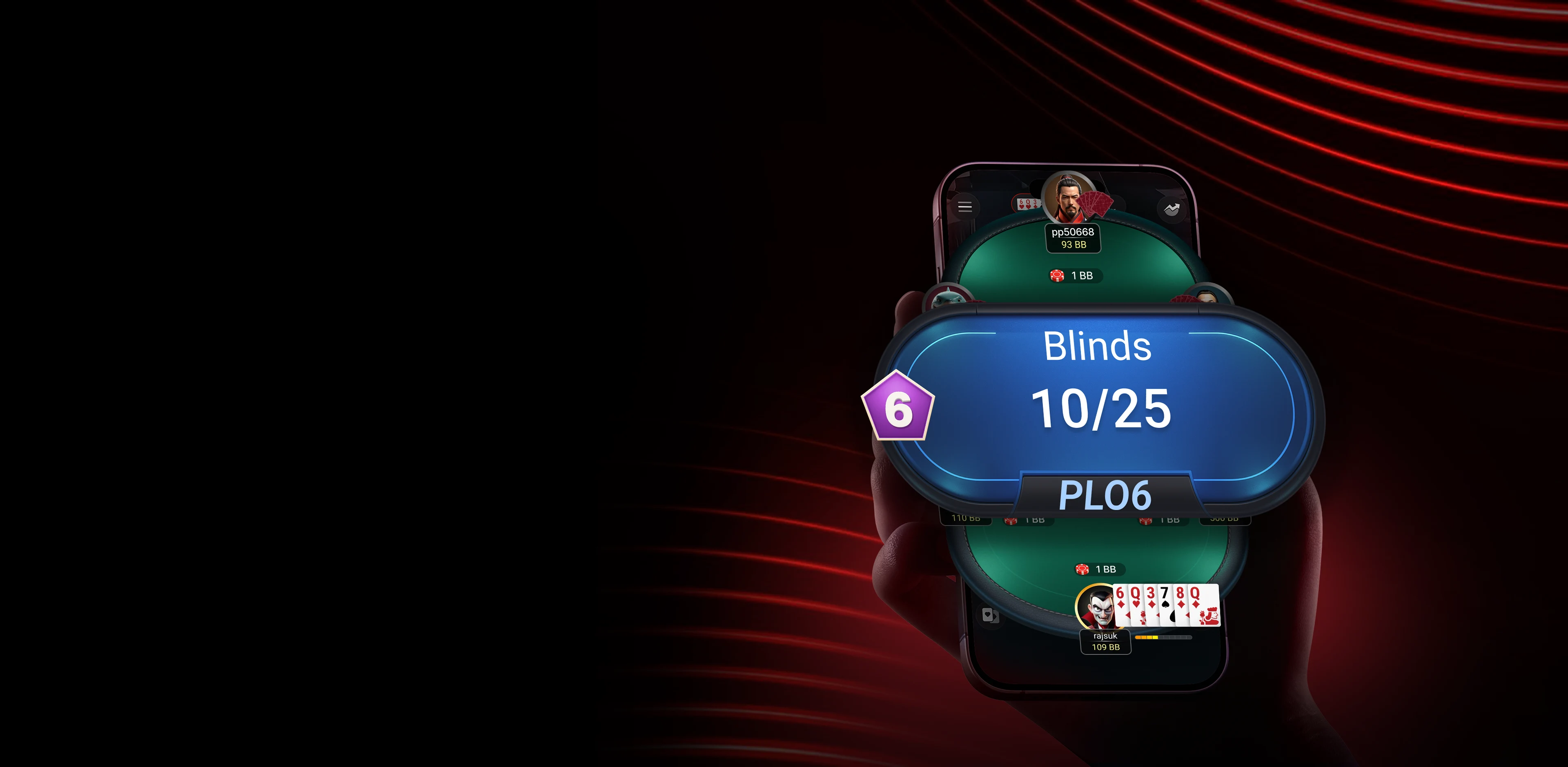 6-Card Pot Limit Omaha online por dinheiro real na CoinPoker