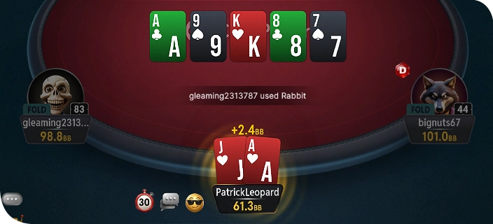 Jogue cash games de Short Deck online