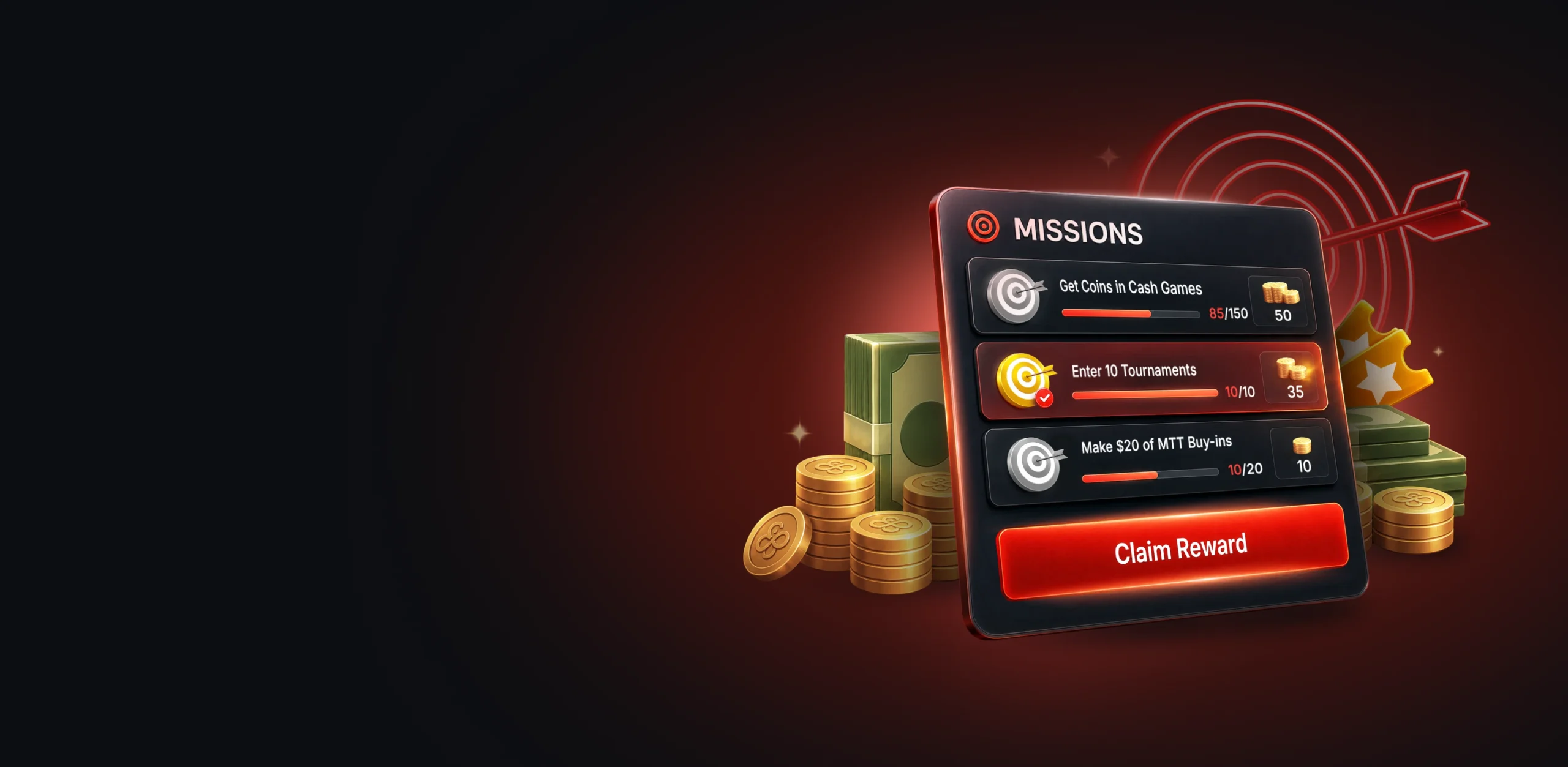 Missões de poker na CoinPoker:<br />
Ganhe um dinheiro extra com seus jogos