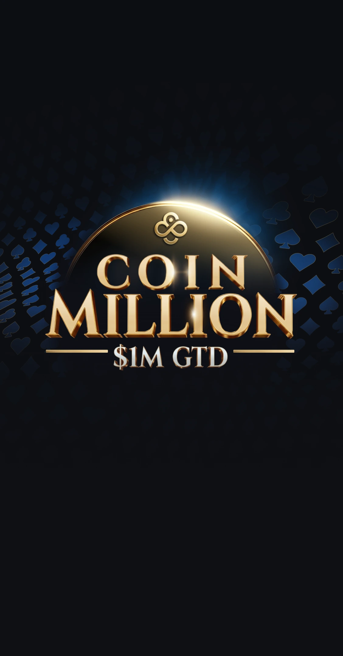 CoinMillion: US$ 1 milhão GTD.<br />
Um novo campeão a cada mês.
